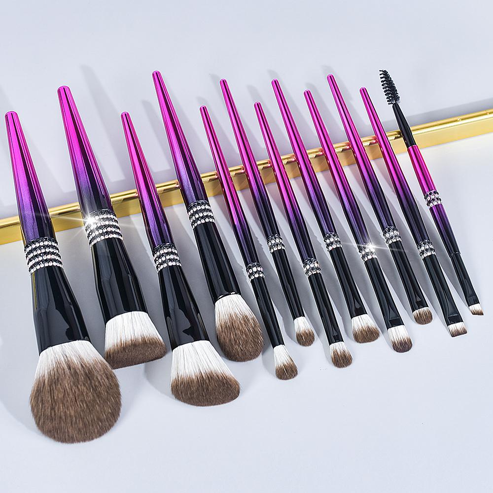 DailyQueen 30PCS High Quality GOAT Natural Hair PROFESSIONAL Pink White Black Makeup Brush Set Private Label Make Up Foundation