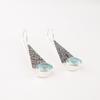 Natural Sky Blue Topaz Gemstone 925 Solid Silver Jewelry Handmade Earrings 1.9" EE-165-13