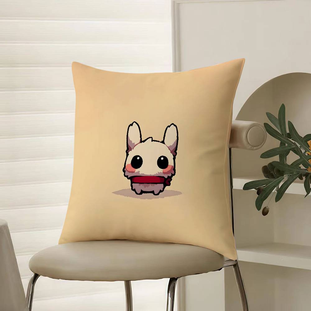 Cute Rabbit Dresses In Different Pillow Case Comfort Sofa Bed Silky Elegant Invisible Zipper Decorative Cushion Cover