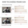 Medium Size Picture Frame DIY Aluminum, Alloy Canvas Painting Frame, For Oil Paintings Metal Frame, Home Decor Metal Art