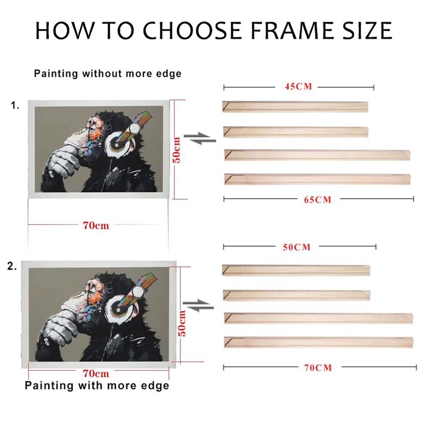 Medium Size Picture Frame DIY Aluminum, Alloy Canvas Painting Frame, For Oil Paintings Metal Frame, Home Decor Metal Art