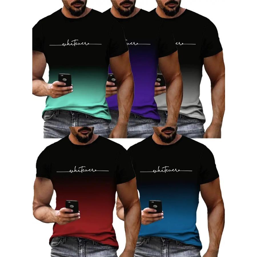 

Men s Novelty T-shirt 5pcs Set 3XL