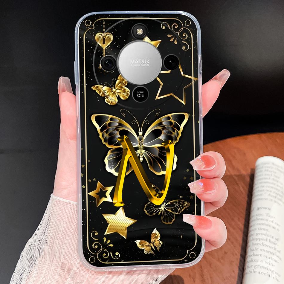 For Honor X6D X8D X9D 4G 5G Case Dreamy Color Letters Clear Covers For HonorX6D X 8D X9D Soft TPU Silicone Anti Drop Back Cover
