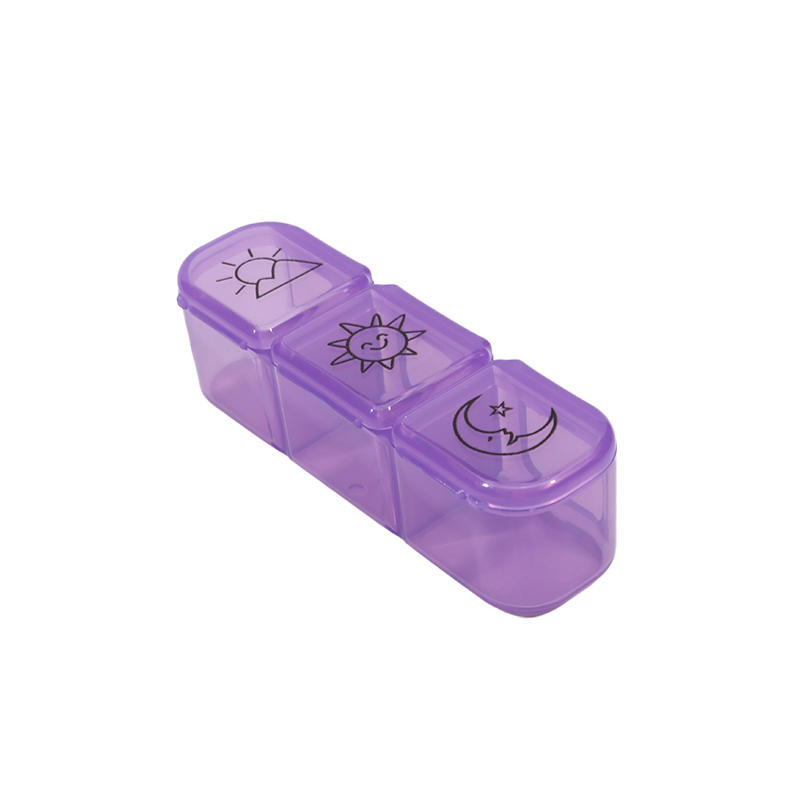 Mini Pill Case 3 Grids Tablet Pill Organizer Case Medicine Drug Storage Box Pill Box Dispenser Travel Tablet Holder Container