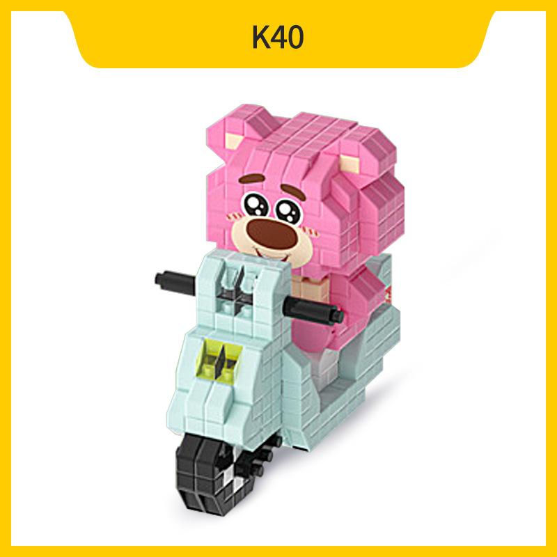 Cartoon Anime  Blocks Kuromi My Melody Cinnamoroll Mouse Building Blocks Doll Toy Kids Birthday Gift