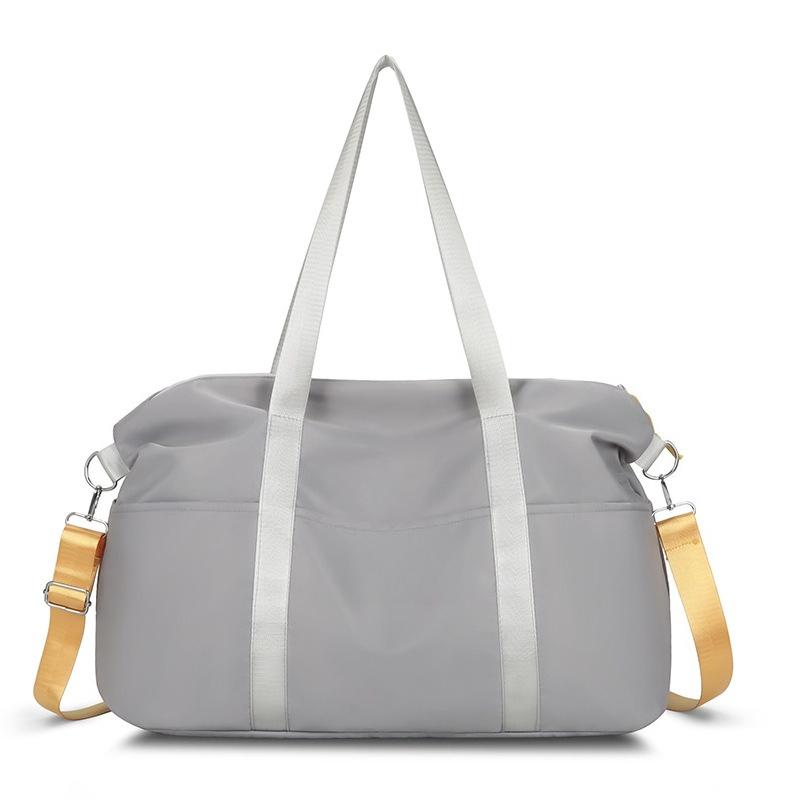 

Сумка для багажа на короткие расстояния Простая повседневная ручная дорожная сумка Модная спортивная тренировочная Может использоваться для надевания на ручку Фитнес-сумка серый