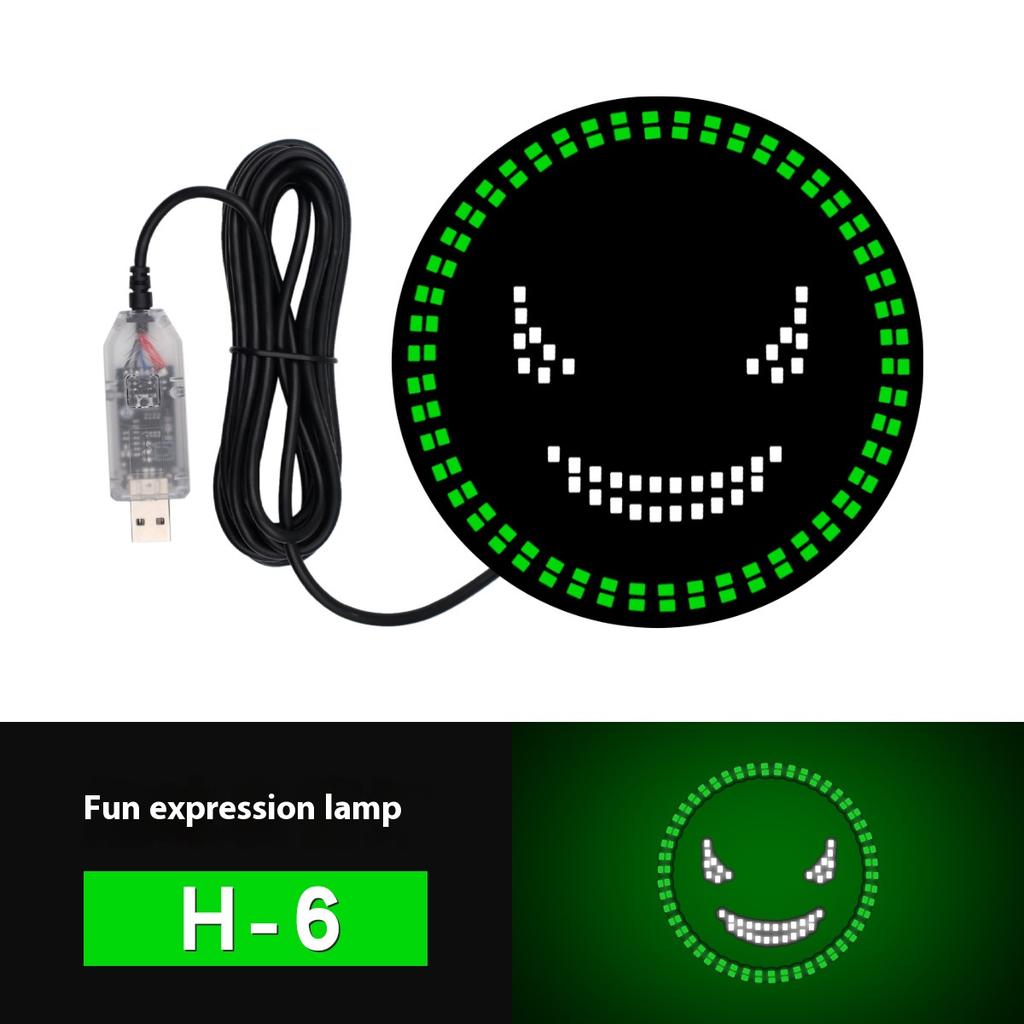 Car Red Eye Light Demon Eye Animation Flashing LED Decoration Light Expression Light Rear Window Car Warning Light