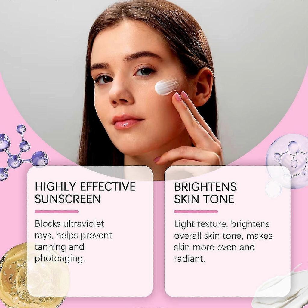 Brightening Isolation Sunscreen Protection Moisturizing And High Against Rays Lotion Natural Makeup Cream 100g