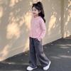 moonkids Girls' Casual Hooded Sportswear Set