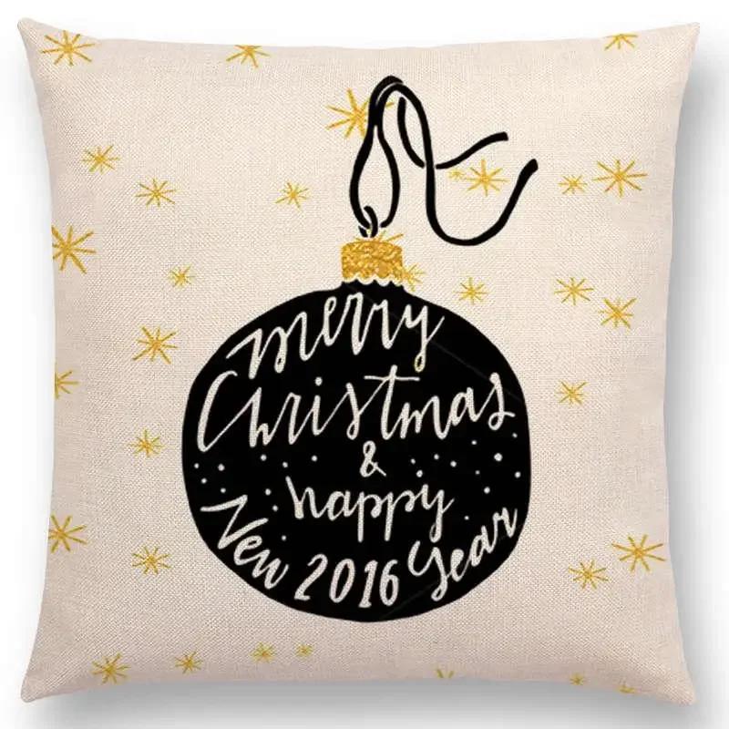 

Christmas Decoration Throw Pillow Case Home Decor / Cushion Cover Designer Holiday Pillow Cover Funda Cojines x 66x66cm