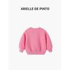 French Arielle De Pinto Sweatshirt for Girls, Autumn and Winter Style, Stylish Girl's Fleece-Lined Thick Cookie Sweatshirt, Trendy