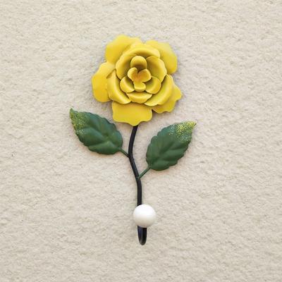 Metalowy Hak na Klucze Róża Montowany na Ścianie Kreatywny Wieszak nad Drzwi Pojedynczy/Podwójny Hak Nowoczesny Hak do Przechowywania na Ścianę Ubrania