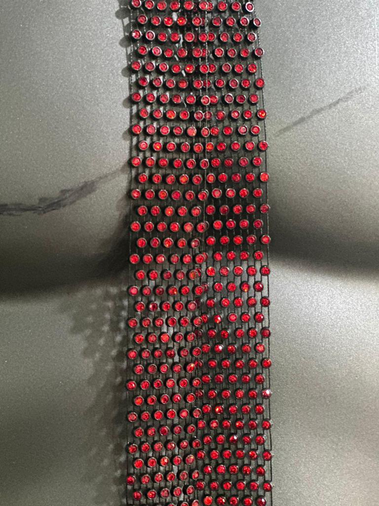 European & American Rhinestone Mesh Tie - Trendy Nightclub Accessory with Sequins, 130cm