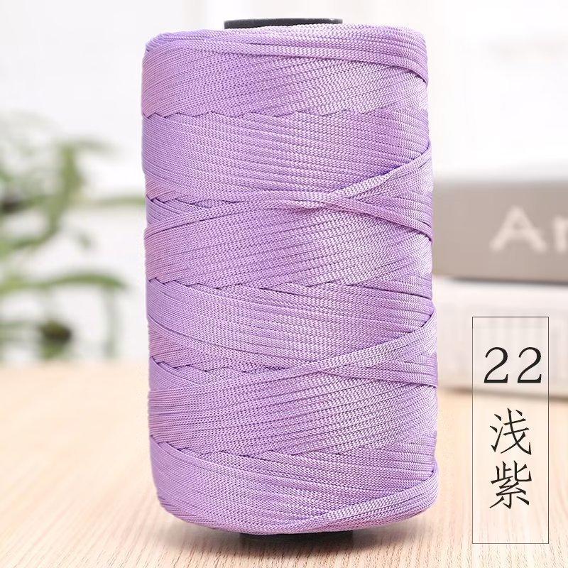 Mercerized Cotton And Linen Flat Belt Thread Light Body Ice Silk Crochet Hook Hat Wool Ball Handmade Diy Knitting Material Package