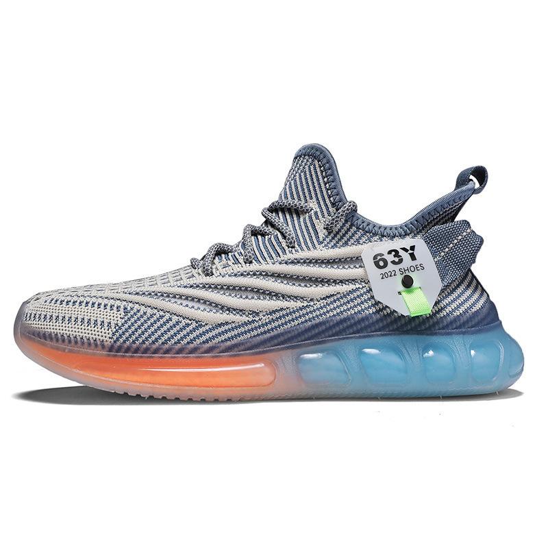 Sneakers Men's spring and summer air cushion sole running shoes Outdoor trend one-pedal rebound breathable men's shoes