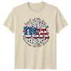 Land Of The Free USA American Flag Patriotism Mens Womens Graphic Tee