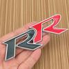 3d Metal Letters RR Logo Car Rear Trunk Sticker Front Grille Badge Emblem for Civic Mugen Accord Crv City Hrv Accessories