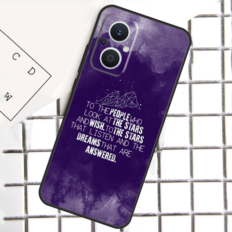 

A Court of Mist Fury Sarah J Maas For OPPO Reno 14 12 11 10 13 Pro 8T 11F 12F 13F 14F 7 8 Lite OPPO Find X9 X8 X6 X5 Pro Case OPPO Reno14 F