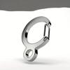 Stainless Steel Key Ring | Spring Hanging Buckle, Outdoor Hook, Backpack and Waist Buckle, Silvery Color