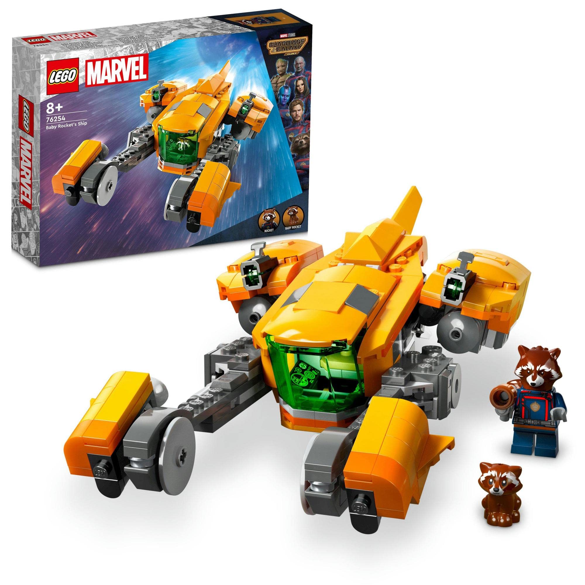 

LEGO Super Heroes Marvel Малыш Ракета Космический корабль 76254 Игрушечные блоки Подарок Космос Американский комикс Супергерой Мальчики Возраст 8+