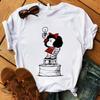 Women's T-shirt Mafalda Cartoon Print T-shirt Ladies Casual Harajuku Graphic T-shirt Short Sleeve Fashion Kawaii Tshirt Female