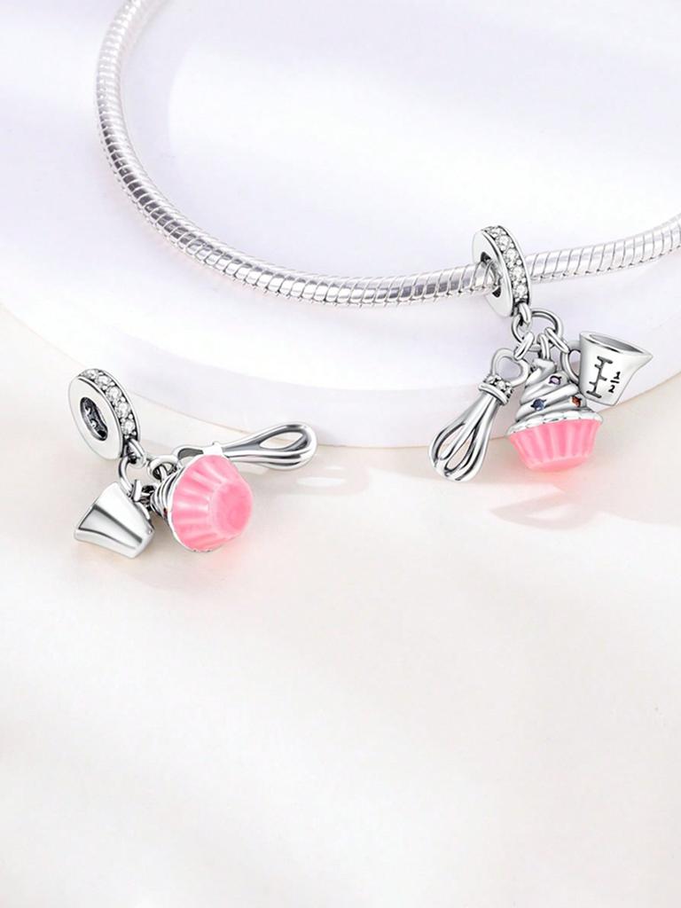 Birthday Cake Donuts Beads Charm Copper Plated Fit Charms Copperoriginal Bracelet For Jewelry Making Diy Charm