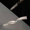 Modern Luxury Restaurant Chandelier Crystal Strip Chandelier Creative Living Room Dining Table Lamps for Room Ceiling Chandelier