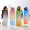 1L Sports Water Bottle With Time Marker Outdoor Camping Drinkware Portable Water Bottle for Sport Fitnes Water Bottles Leak-proo
