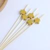 ZISIZ Christmas Tree Bamboo Fruit Picks