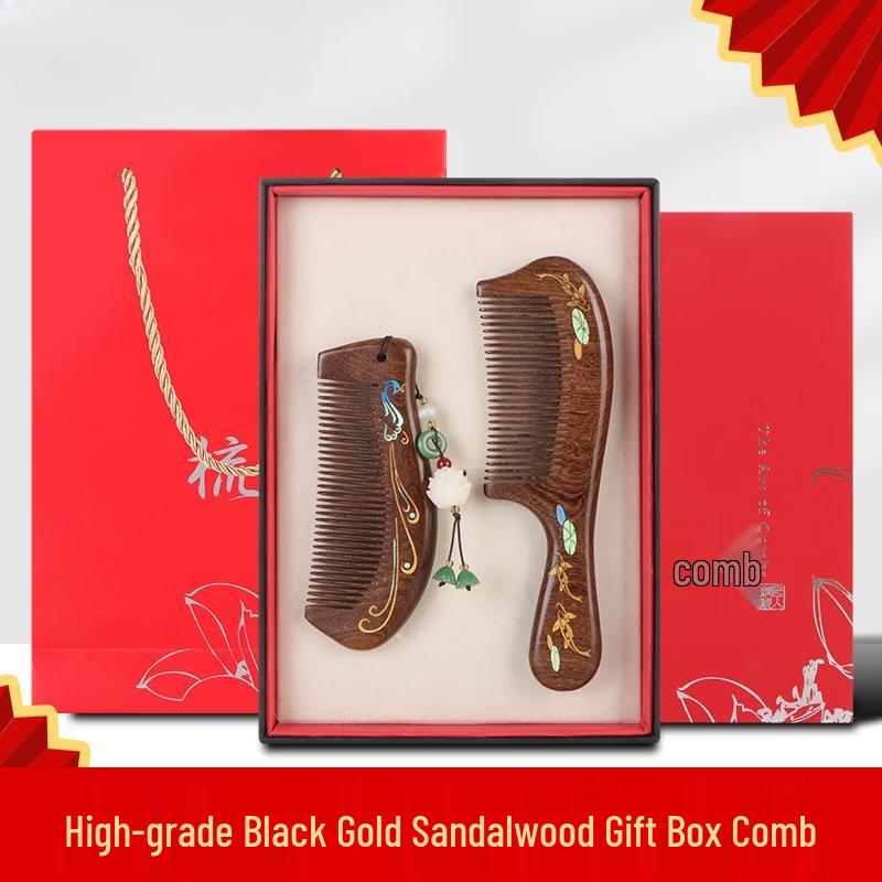 Lotus Pond Moonlight Sandalwood Comb Gift Set