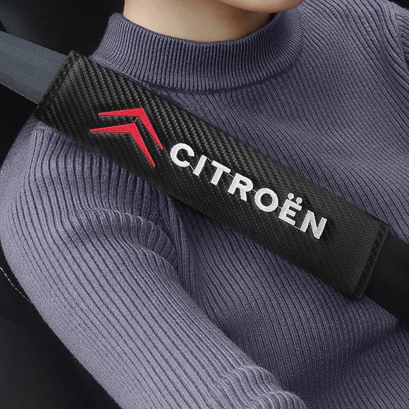 Car Safety Seat Belt Cover Shoulder Protector Pads For Citroen C4 C3 C5 C1 C2 C6 C4L VTS C-ELYSEE Berlingo Picasso Accessories