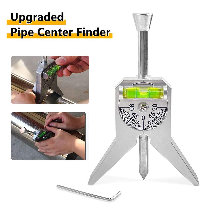Manuell rörcenterfinnare Markör Centreringsverktyg Y-typ 4 tum Säkerhetsrörsmarkör Centreringshuvudverktyg Justerbar libellvinkelmätare