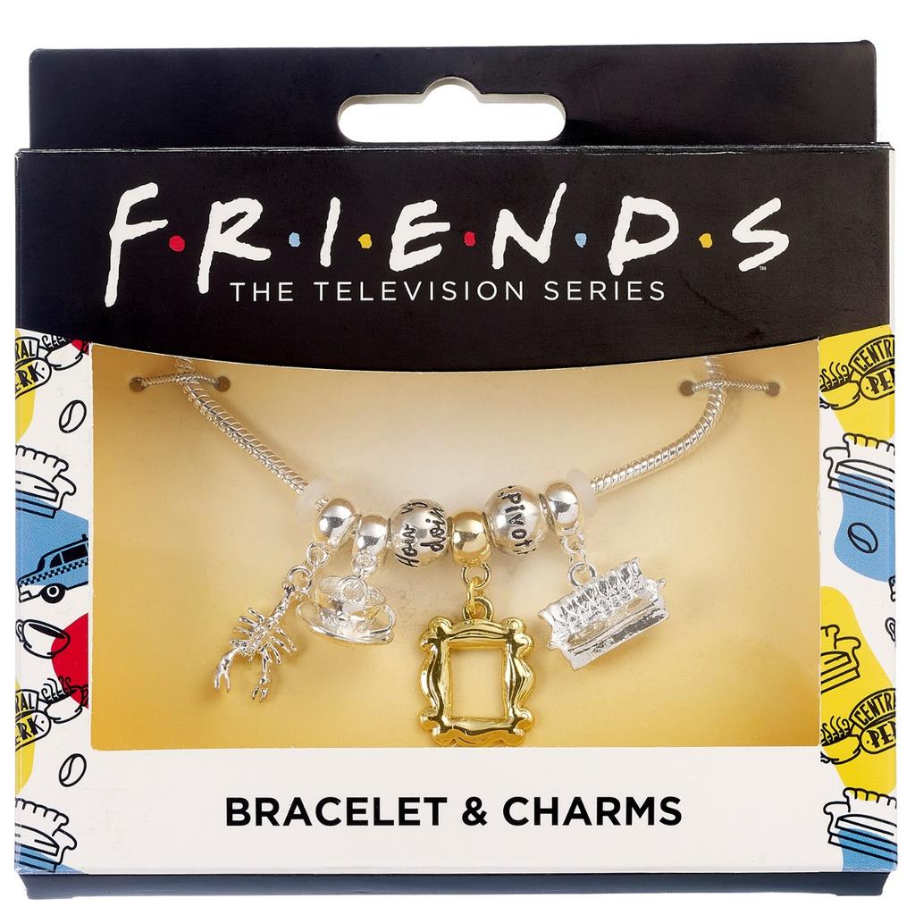 FRIENDS TV Show Charm Bracelet with four charms