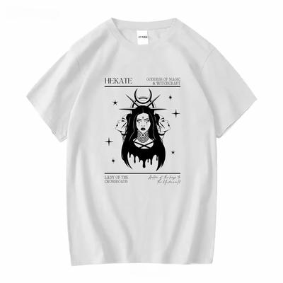 Triple Goddess T Shirt Hecate Greek Mythology Hekate Necromancy Whimsigoth Clothing Witchcore Witchy Stuff Freyja Hades Unisex