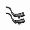 1pair Aluminum Alloy 24mm Mountain Bike Disc Brake Bar Handle   Cycling Accessory (Black)