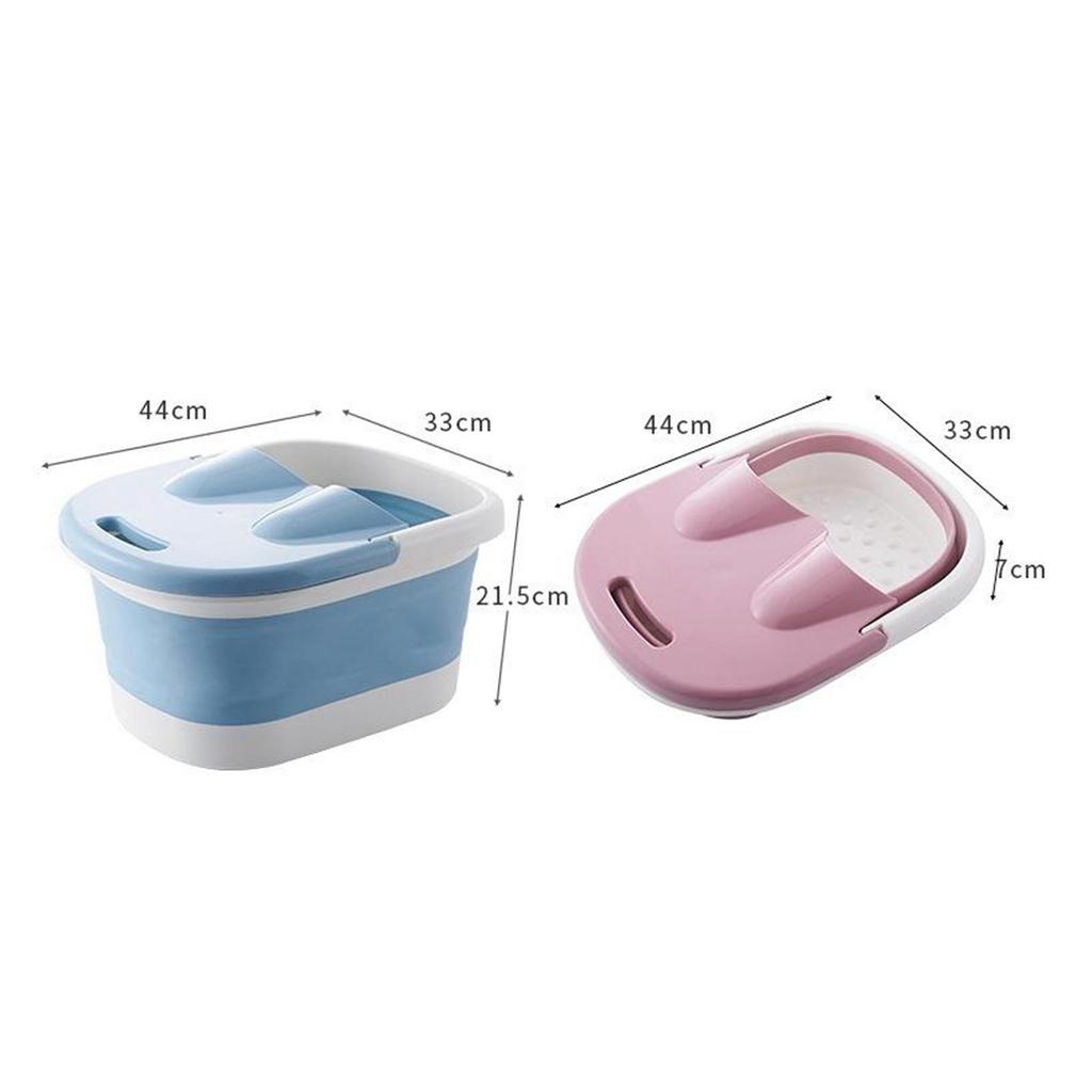 Home Collapsible Foot Spa Foot Soak Bath spa of tub Basin for Soaking Tired & Sore Feet Blue/Pink