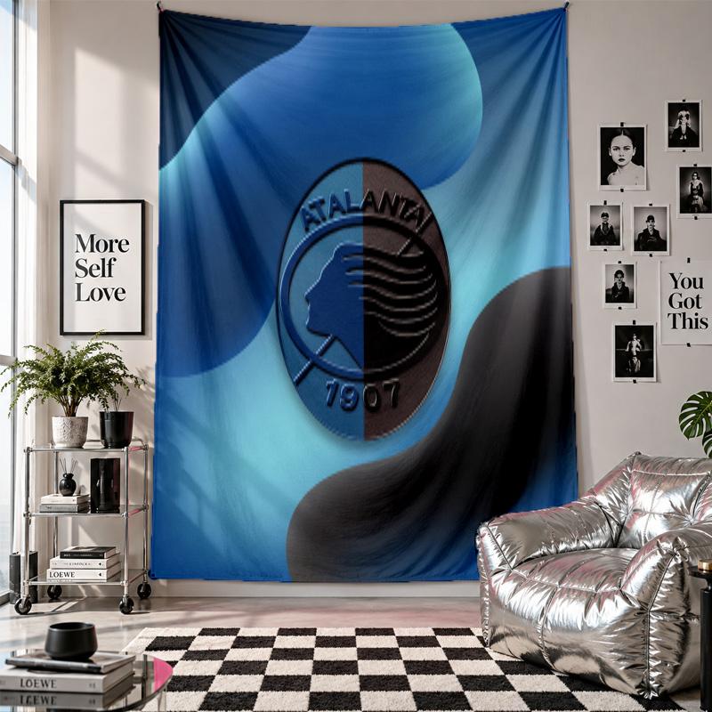 Atalanta FC Wall Tapestry Home Decor Wall Hanging Cloth for Bedroom Living Room Background