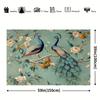 2D flat surface one-piece elegant peacock background fabric highly suitable for home decoration and birthday parties