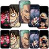 For iPhone 17 16 15 Xiaomi Poco F7 F8 X7 X6 C85 C75 C71 M8 Redmi Note 14 13 12 11 Pro Max 14C 13C A4 Phone Case Cartoon Luffy Roronoa Zoro One Piece