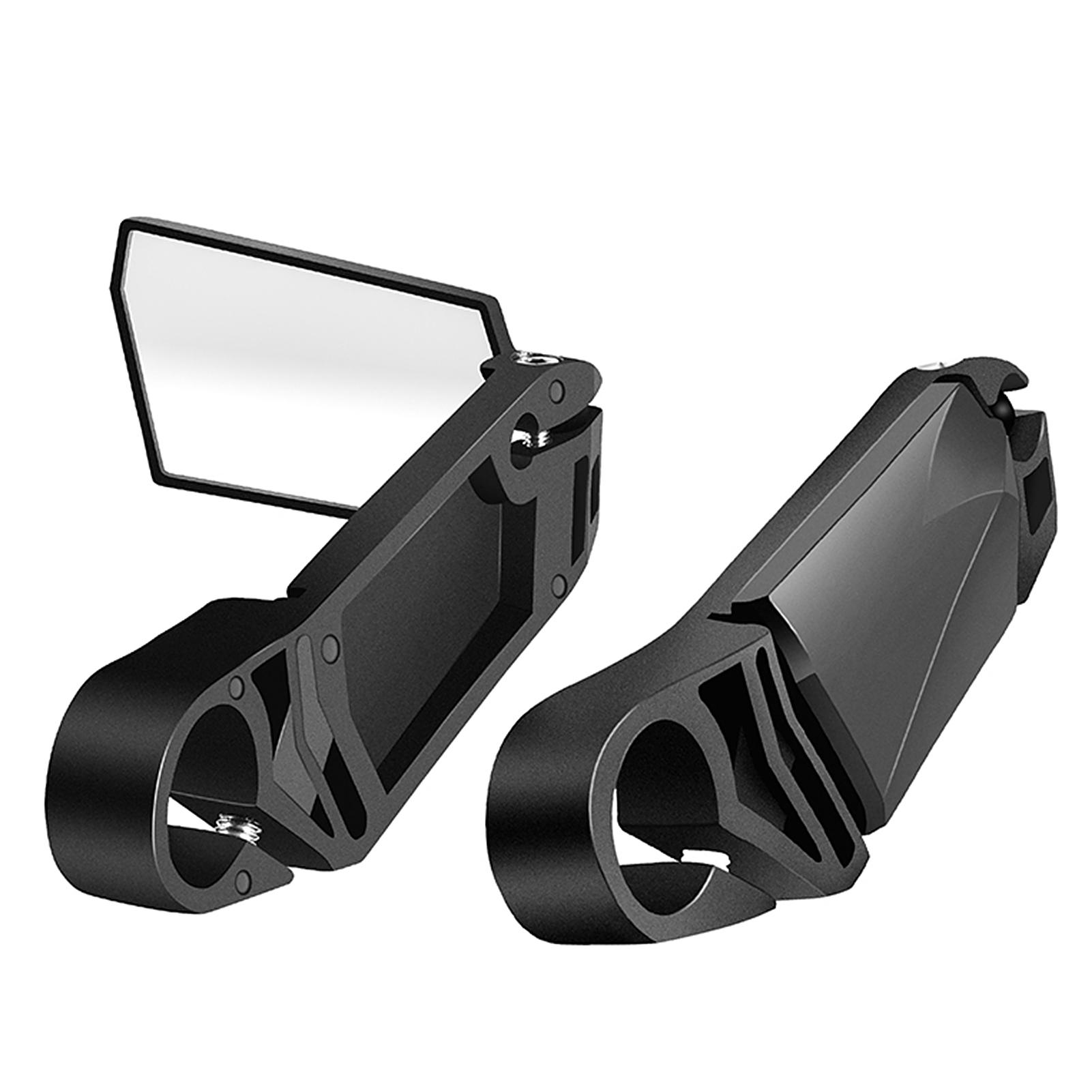 2pcs Bike Mirror Cycle Rear View Mirror Foldable 360 Degree Rotating Rearview Bicycle Mirrors Handlebar Safety Mirror чёрный