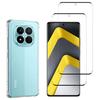 Stoßfeste Hülle für Xiaomi Poco M8 PRO 5G und 2 Gehärtete Gläser Displayschutzfolie Phonillico®
