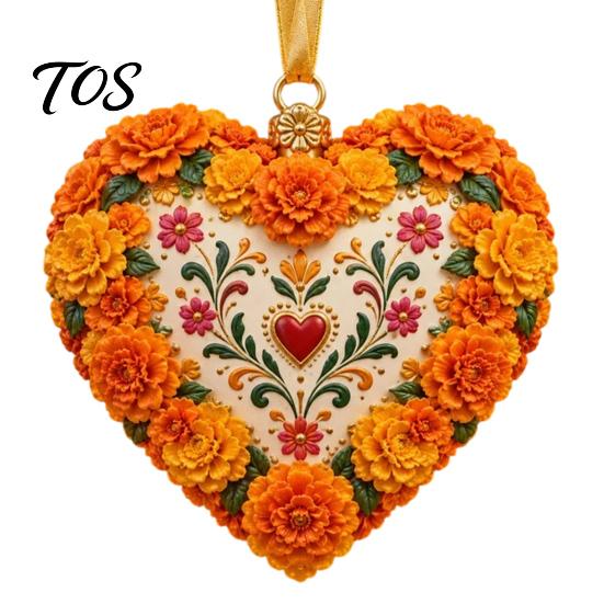 Durable Acrylic Ornaments Day of The Dead Ornament, Mexcian Flower Skeleton Hanging Decoration, Dia Indoor Home Accents De Los Muertos Sugar