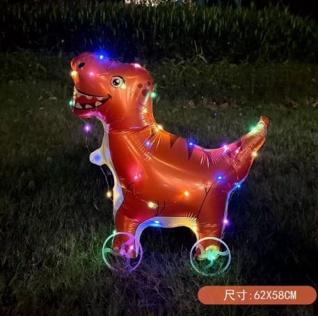 Light-Up Animal Walking with Wheels for Kids Party Decoration