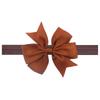 Children's headband, solid V-shaped ribbon, dovetail baby bow headband 21 colors