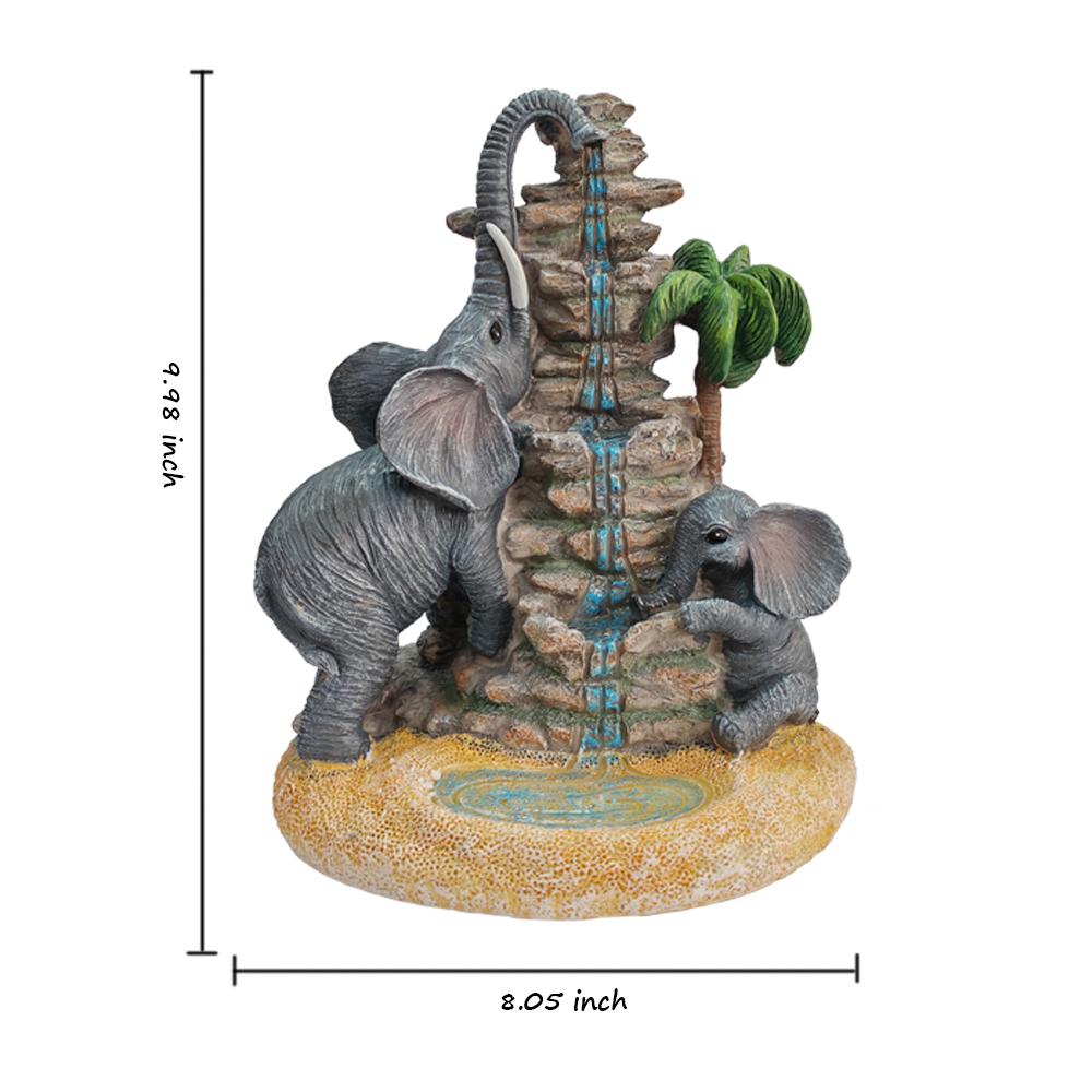 

Resin Solar Garden Light Elephant Statue Courtyard Decoration Landscape Lawn Lamp Patio Walkway Light Festive Xmas Decorations