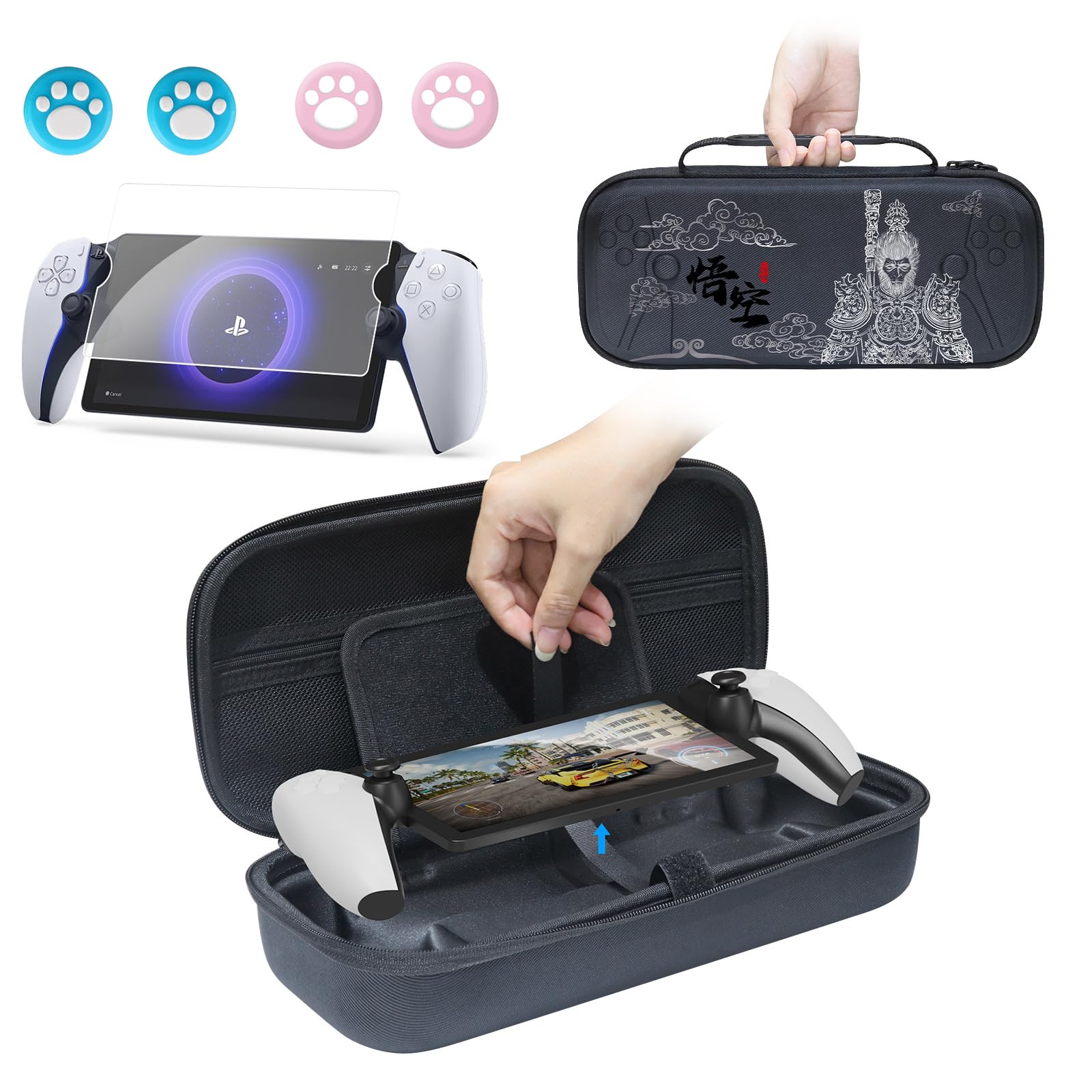 

PS5 PS5 Portal упаковка PS Portal скляний огляд PS Portal чохол для дистанційної трансляції великий повний водонепроникний при землетрусі PS Portal зовнішня конфігурація чорний