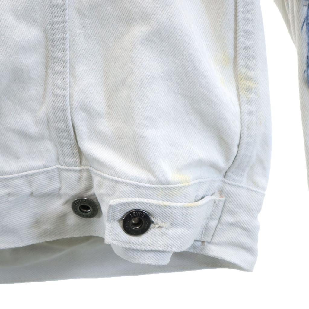 Levi's Big E Denim Jacket S White System Jeans Men's Used