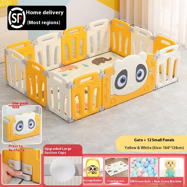 Climbing Mat Baby Game Fence Living Room Floor Crawling Mat Children Baby Anti-drop Folding Fence Guardrail