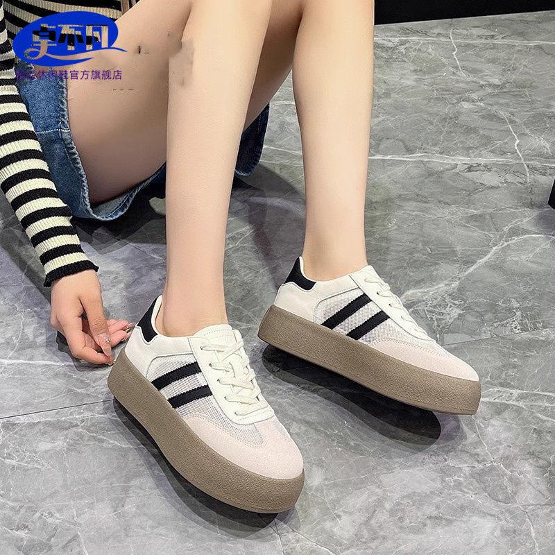 

Accompanying little white shoes thick baseplate shoes spring and summer new heightening Forrest Gump casual breathable mesh shoes 40