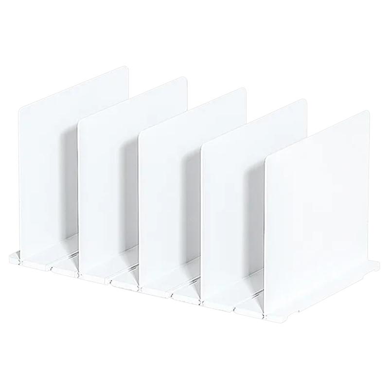 

Wardrobe Closet Organizer Shelf 5 Partition Boards Plastic Handbag Storage Rack A